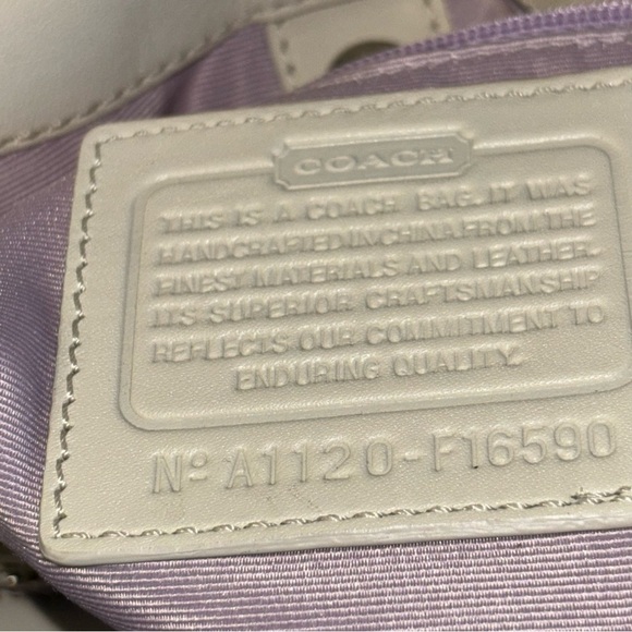 Coach Soho Linen Lynne Multi-color Optic Art Hobo Bag F16590 Sv/mc - Picture 9 of 11